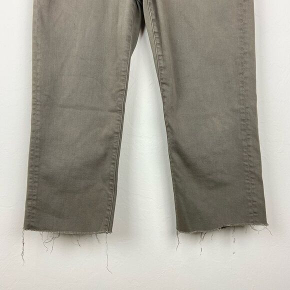 7 For All Mankind Luxe Performance Slimmy Wide-Leg Crop Pant - Brown - Picture 4 of 7